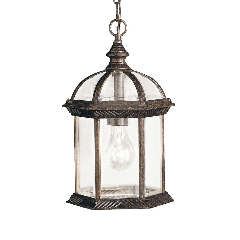 Barrie One Light Outdoor Pendant in Tannery Bronze