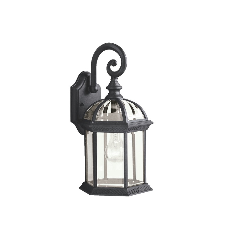 Barrie One Light Outdoor Wall Mount in Black