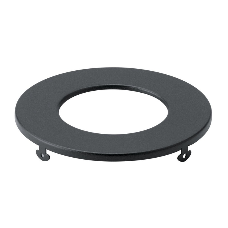 Direct To Ceiling Unv Accessor 3in Round Slim Downlight Trim in Textured Black