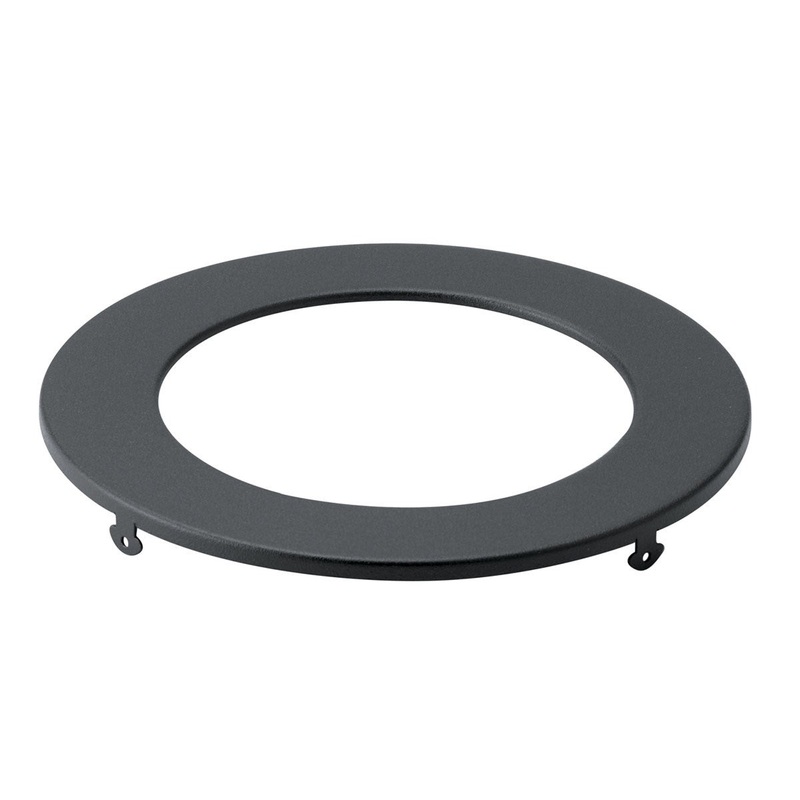 Direct To Ceiling Unv Accessor 5in Round Slim Downlight Trim in Textured Black