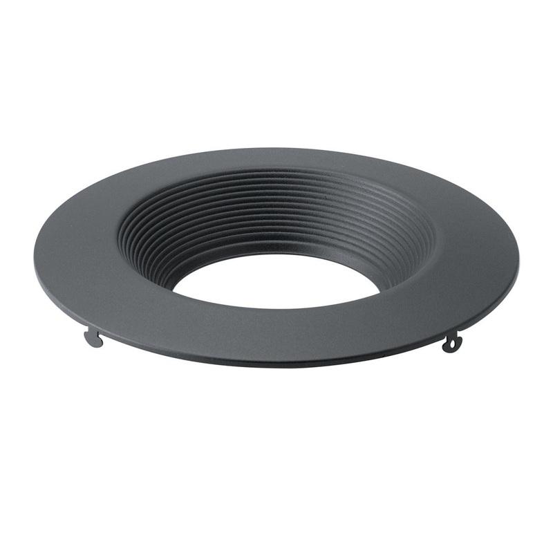 Direct To Ceiling Unv Accessor 6in Recessed Downlight Trim in Textured Black