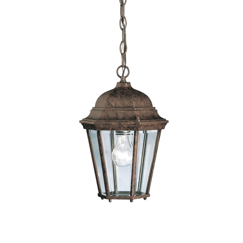 Madison One Light Outdoor Pendant in Tannery Bronze