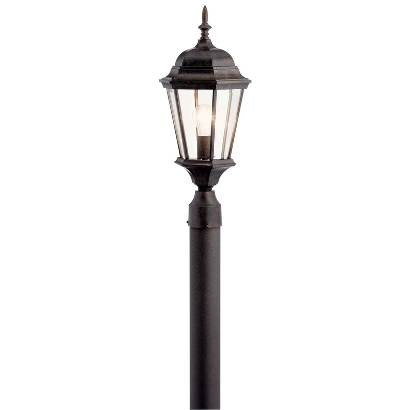 Madison One Light Outdoor Post Mount in Tannery Bronze
