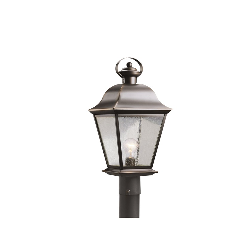 Mount Vernon One Light Outdoor Post Mount in Olde Bronze