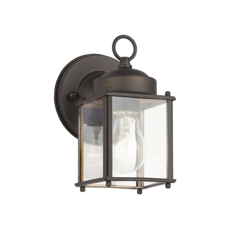 One Light Outdoor Wall Mount in Olde Bronze
