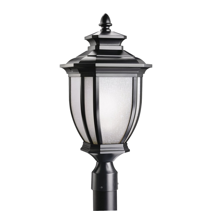 Salisbury One Light Outdoor Post Mount in Black