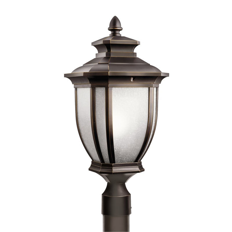 Salisbury One Light Outdoor Post Mount in Rubbed Bronze