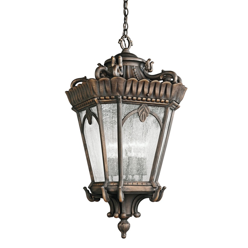 Tournai Four Light Outdoor Pendant in Londonderry