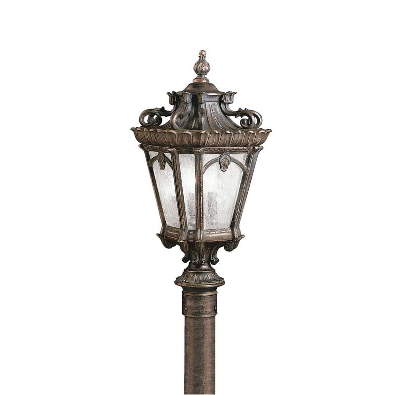 Tournai Four Light Outdoor Post Mount in Londonderry
