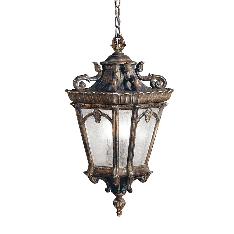 Tournai Three Light Outdoor Pendant in Londonderry