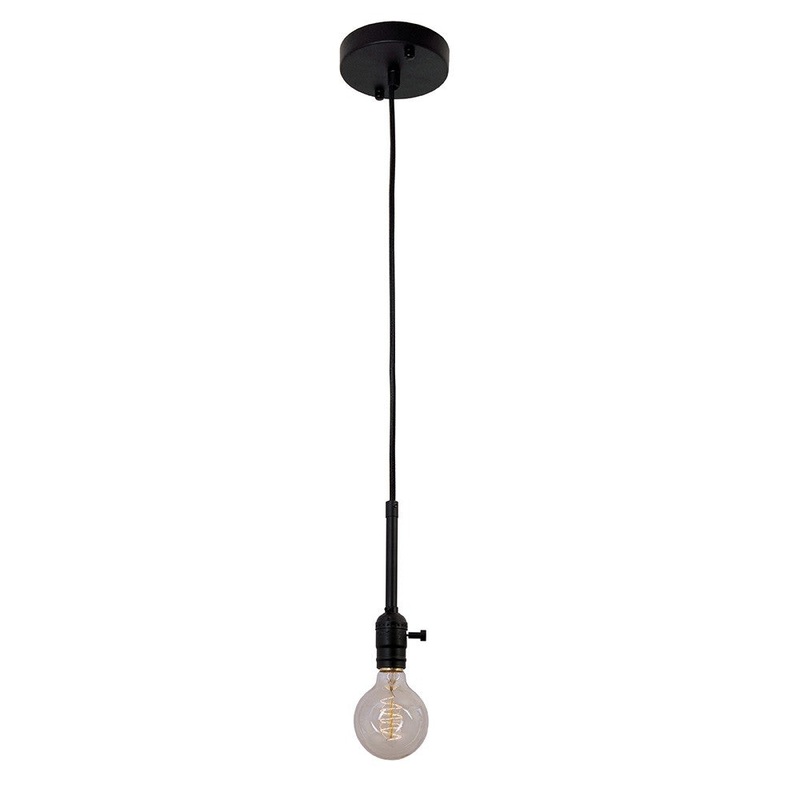 Bartow One Light Pendant in Matte Black