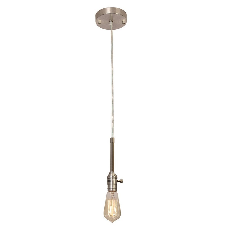 Bartow One Light Pendant in Satin Nickel