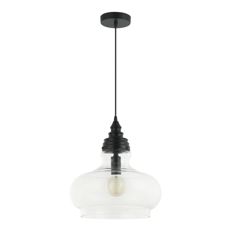 Flynn One Light Pendant in Matte Black