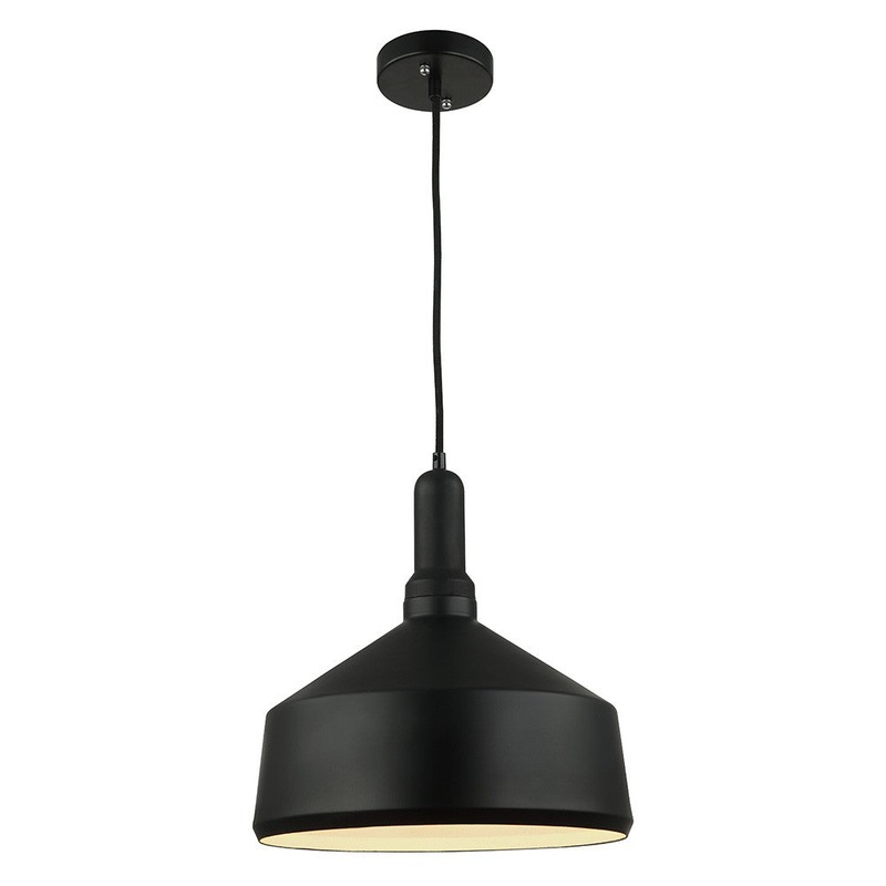 Forli One Light Pendant in Matte Black