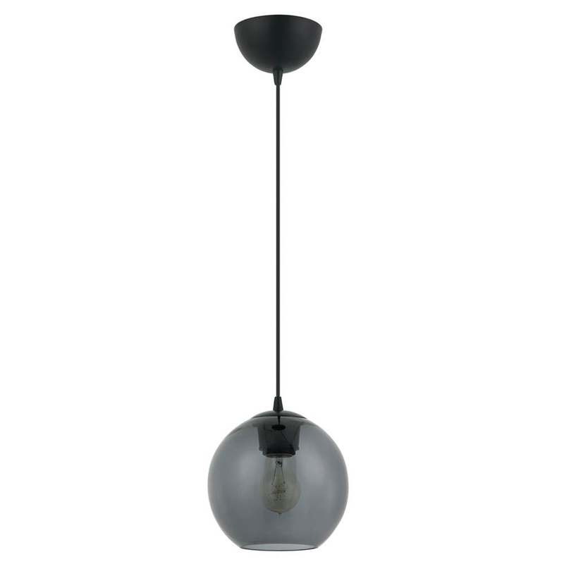 Georges Globe One Light Pendant in Matte Black