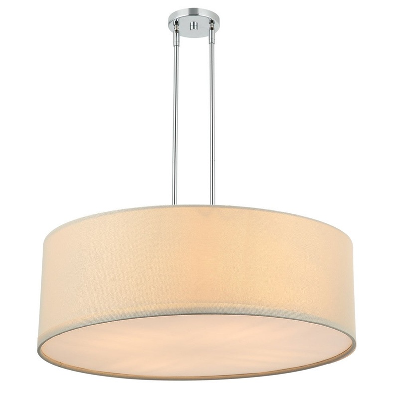 Helena Eight Light Pendant in Satin Nickel