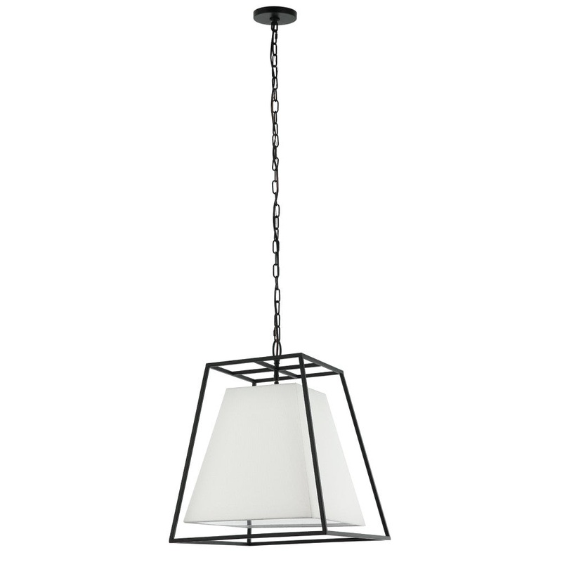 Heloise Four Light Pendant in Matte Black