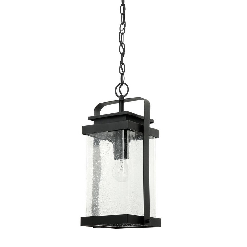 Homestead One Light Pendant in Matte Black