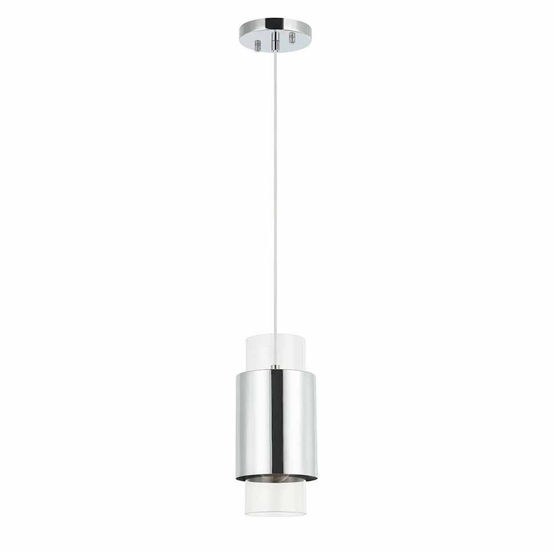 Lena One Light Pendant in Polished Chrome