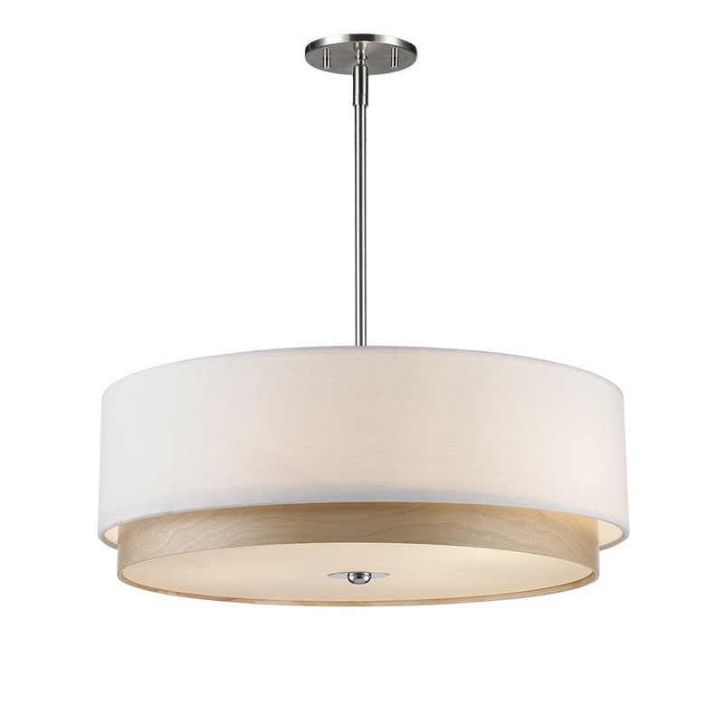 Lynnwood Four Light Pendant in Satin Nickel