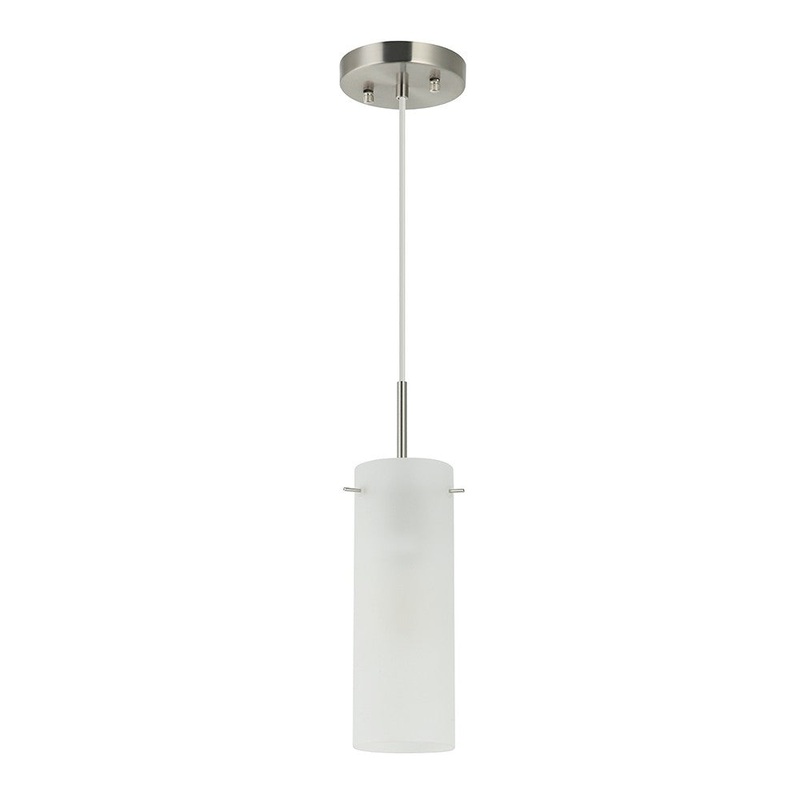 Magnus One Light Pendant in Satin Nickel