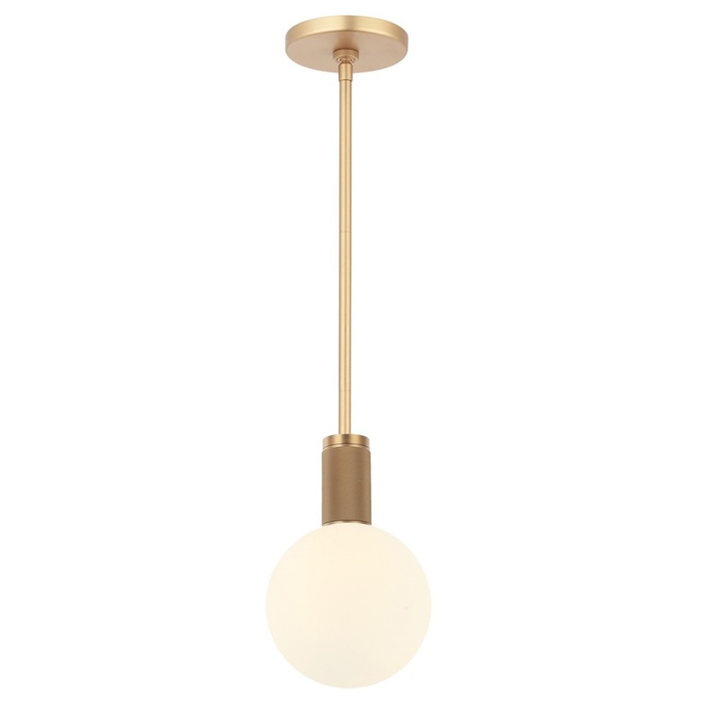 Martelli One Light Pendant in Aged Brass