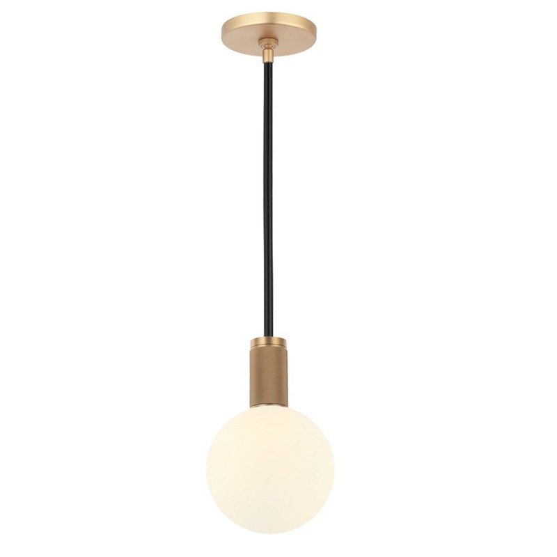 Martelli One Light Pendant in Pharaoh Gold/Black