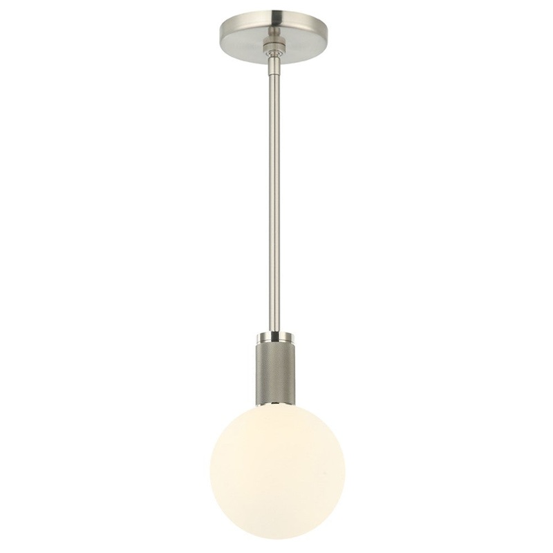 Martelli One Light Pendant in Satin Nickel