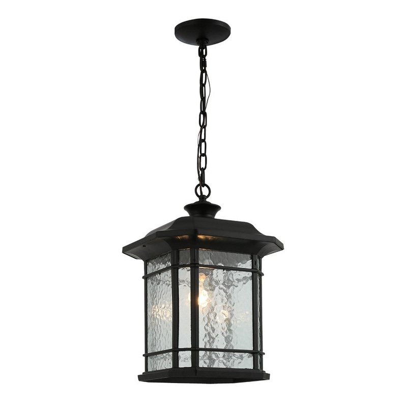 Milford One Light Pendant in Matte Black