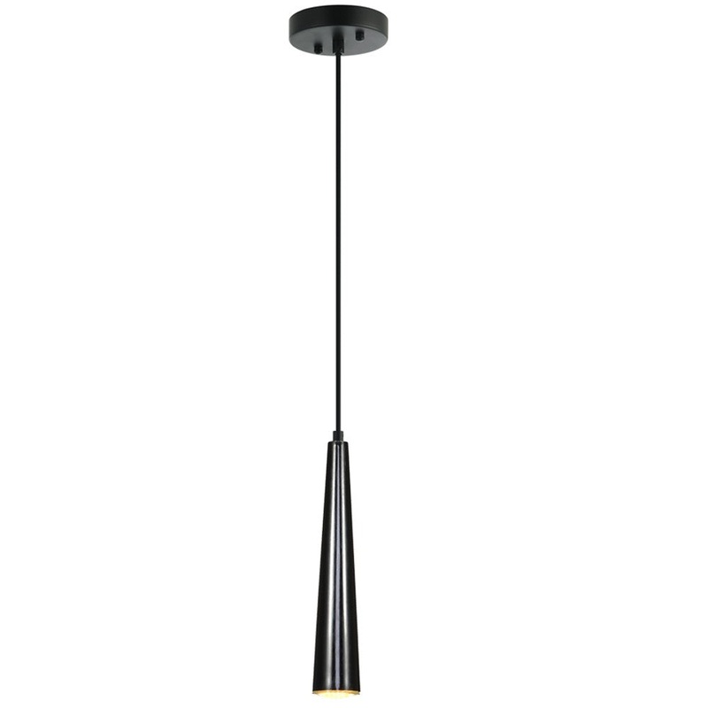 MX 2256-07 One Light Pendant in Matte Black
