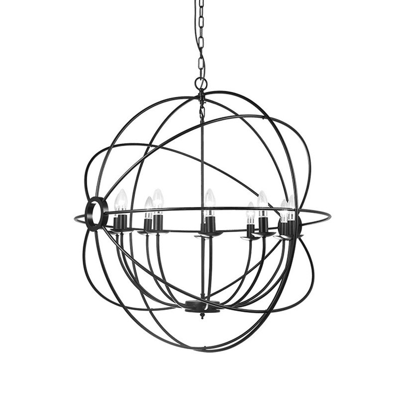 Oriana 12 Light Pendant in Matte Black