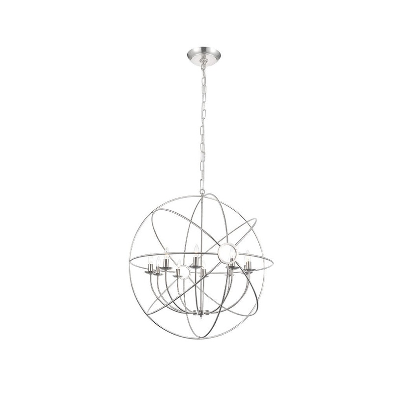 Oriana Ten Light Pendant in Polished Chrome