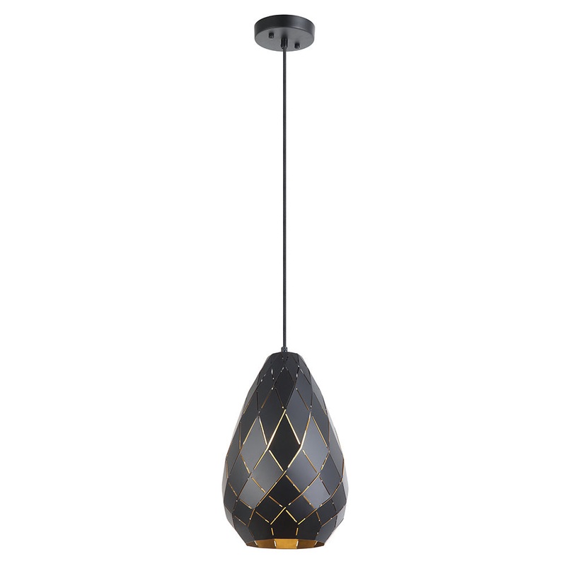 Otranto One Light Pendant in Matte Black