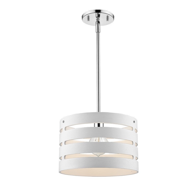Roby One Light Pendant in Polished Chrome