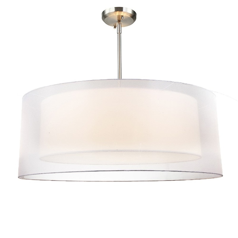 Salome Five Light Pendant in Satin Nickel