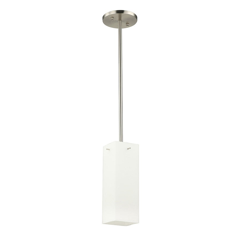 Sarno One Light Pendant in Satin Nickel