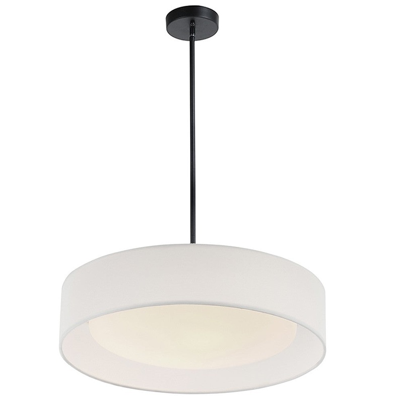 Selkirk Three Light Pendant in Matte Black