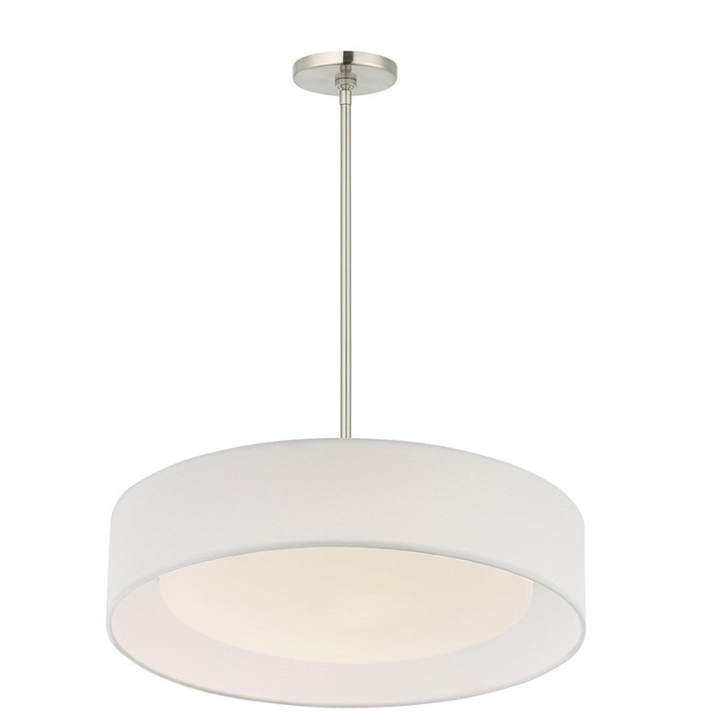 Selkirk Three Light Pendant in Satin Nickel