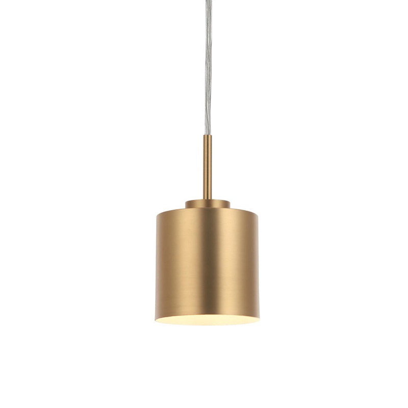 Andel One Light Pendant in Aged Brass