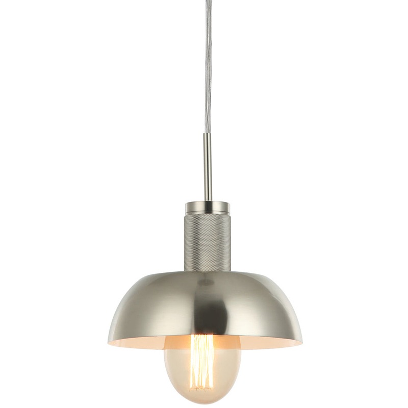 Aurora One Light Pendant in Satin Nickel