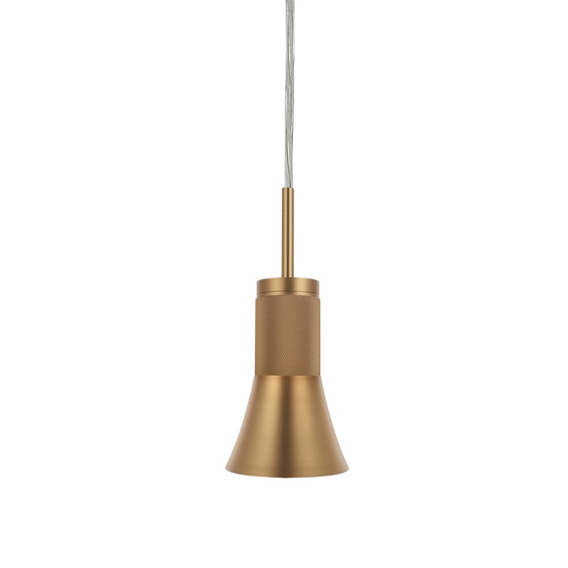Axel One Light Pendant in Aged Brass