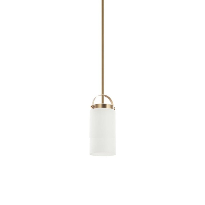 Barnston One Light Pendant in Aged Brass