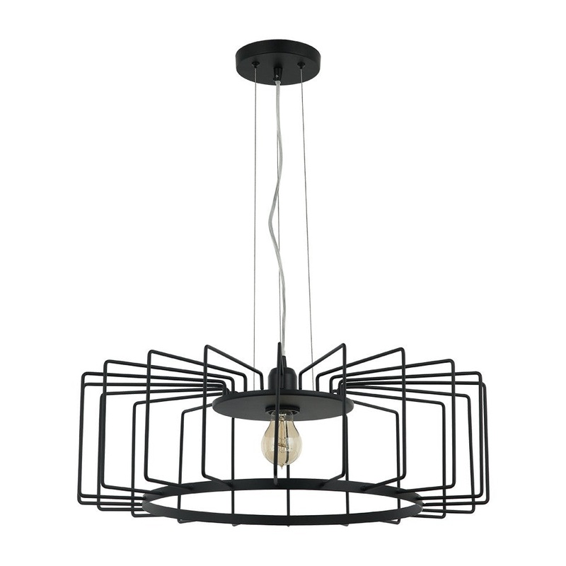 Cabra One Light Pendant in Matte Black
