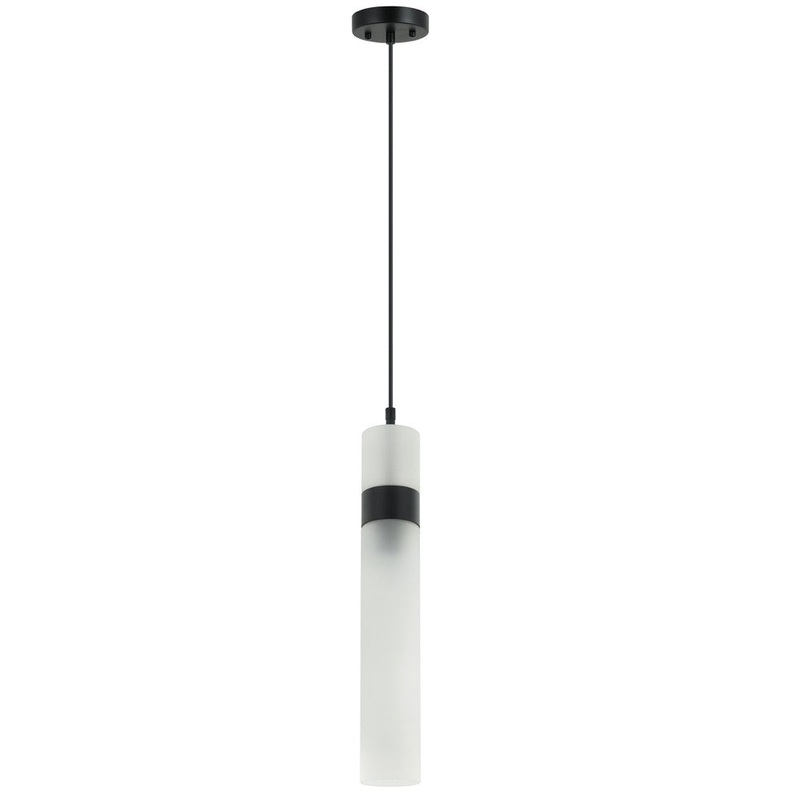 Cardero One Light Mini Pendant in Matte Black