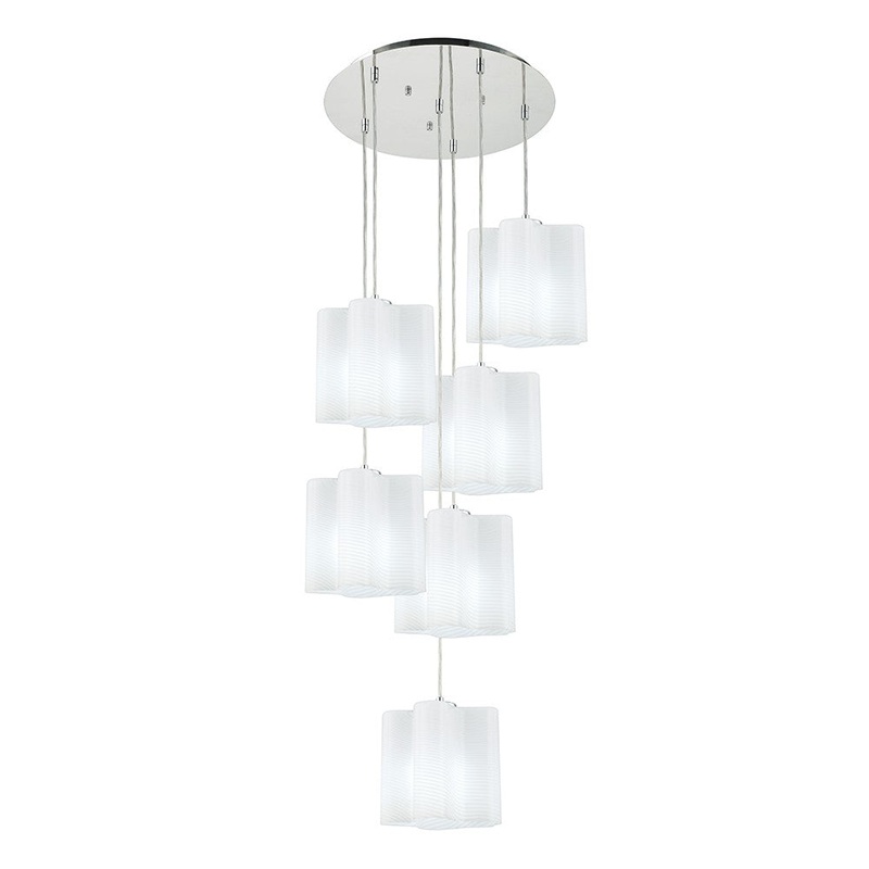 Carys Six Light Pendant in Polished Chrome