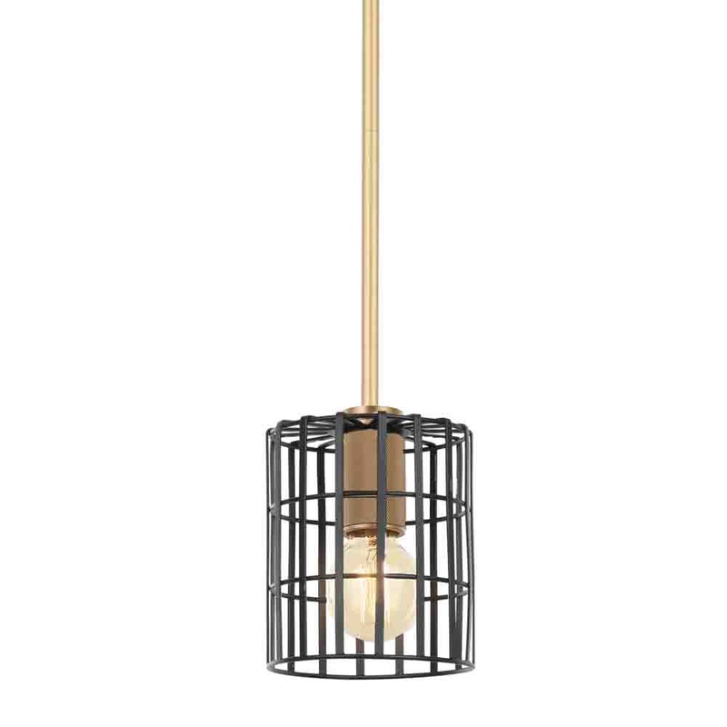 Corsica One Light Pendant in Aged Brass