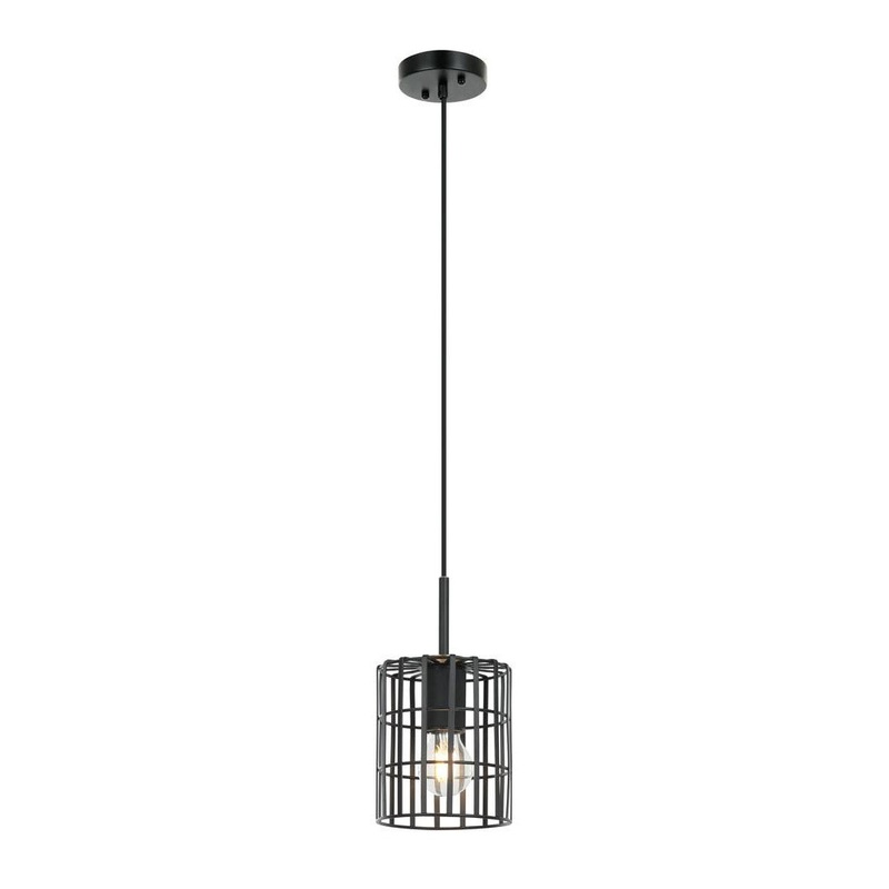 Corsica One Light Pendant in Matte Black