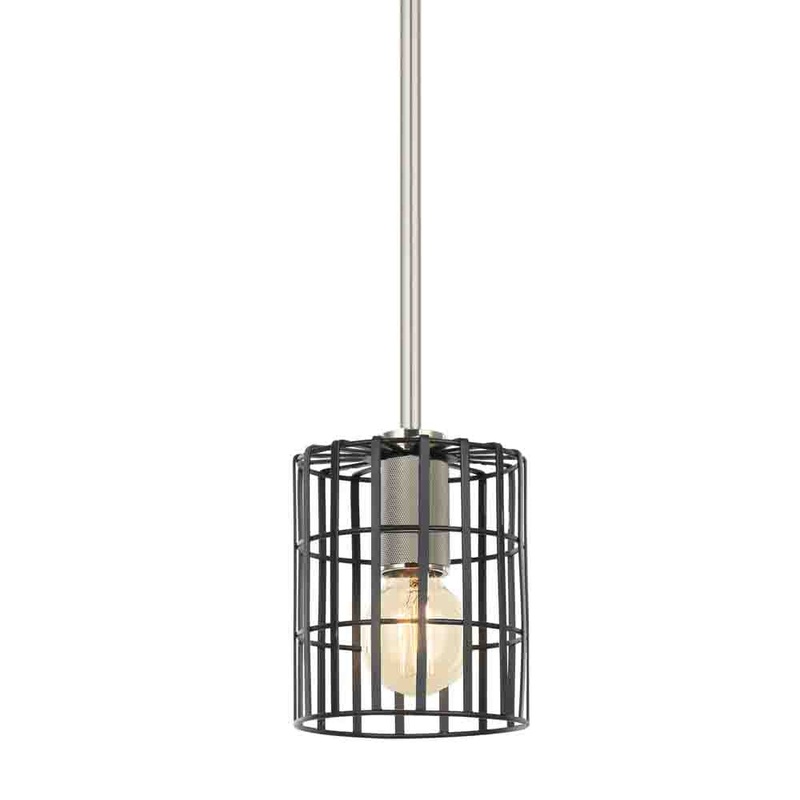 Corsica One Light Pendant in Satin Nickel