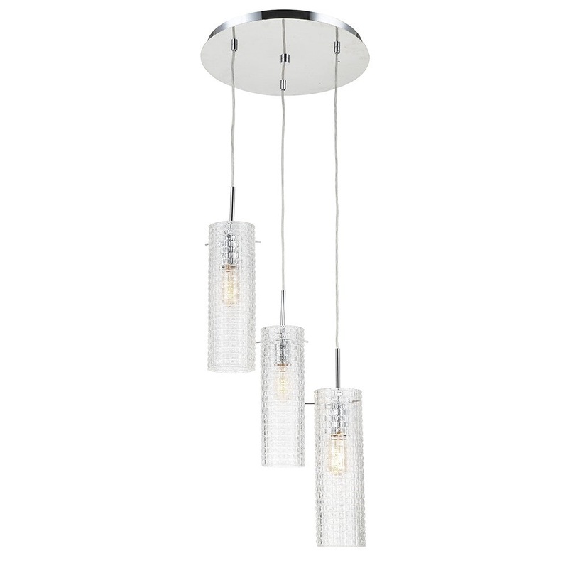 Haiden Three Light Pendant in Polished Chrome