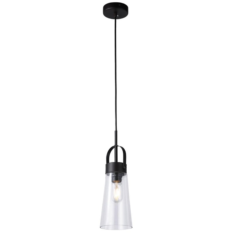 Hilo One Light Mini Pendant in Matte Black